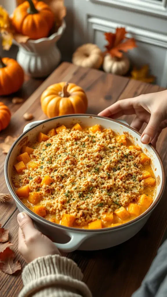 Creamy Butternut Squash Casserole