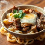 French Onion Beef and Noodles