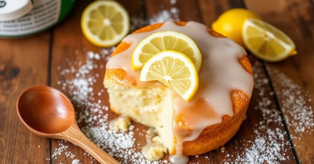 Lemon Cream Cheese Dump Cake