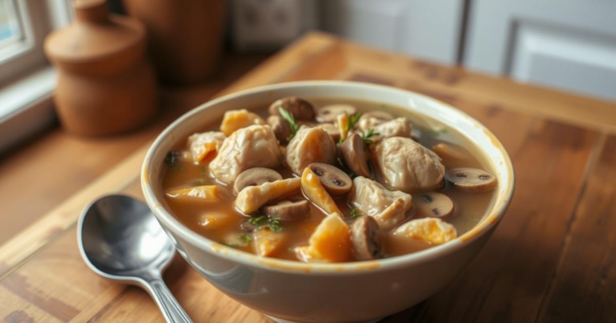Rotisserie Chicken Mushroom Soup