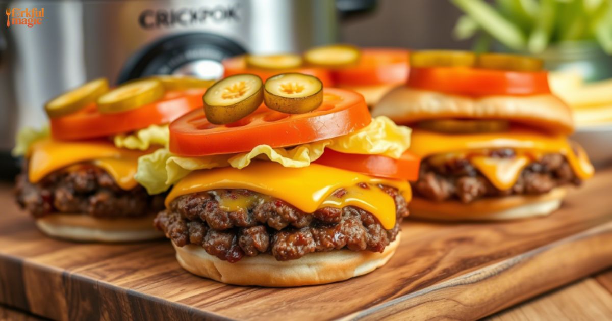 Crockpot Cheeseburgers