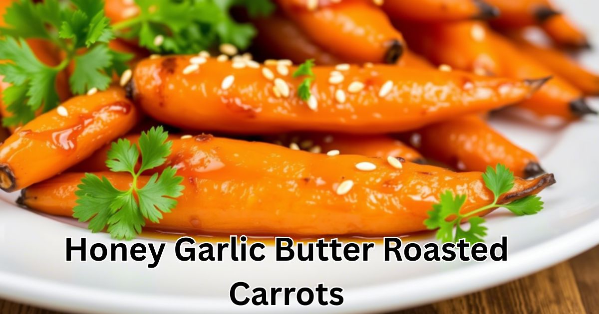 Honey Garlic Butter Roasted Carrots