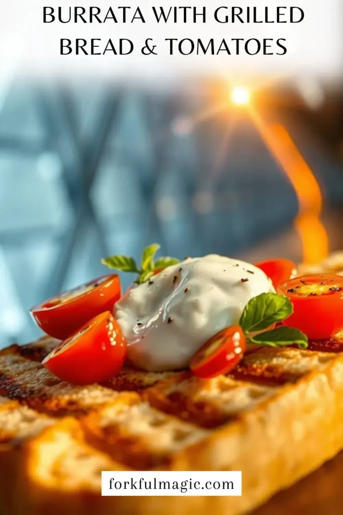 Burrata with Grilled Bread & Tomatoes